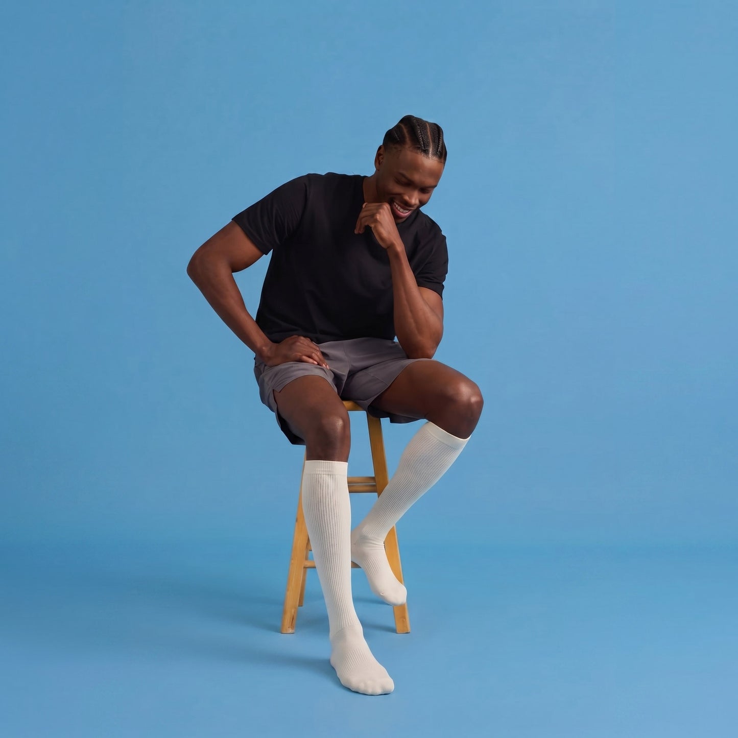 Meia de Compressão 3/4 Unissex 20-30 mmHg